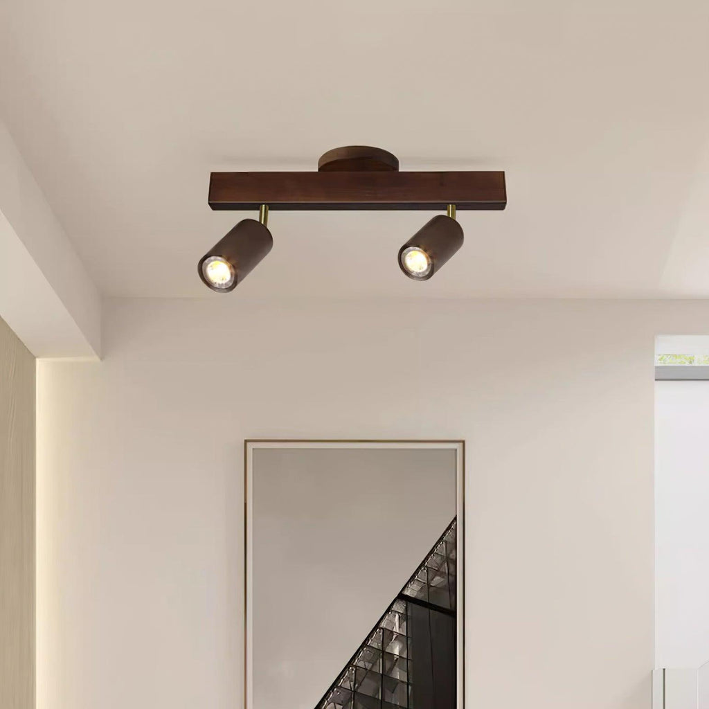 Veril Track Lighting Spotlight Wood | ventumra