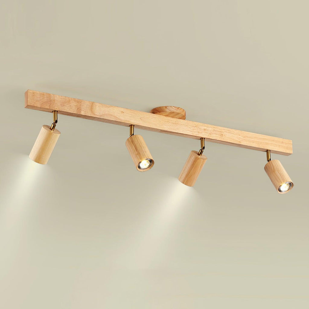 Veril Track Lighting Spotlight Wood | ventumra