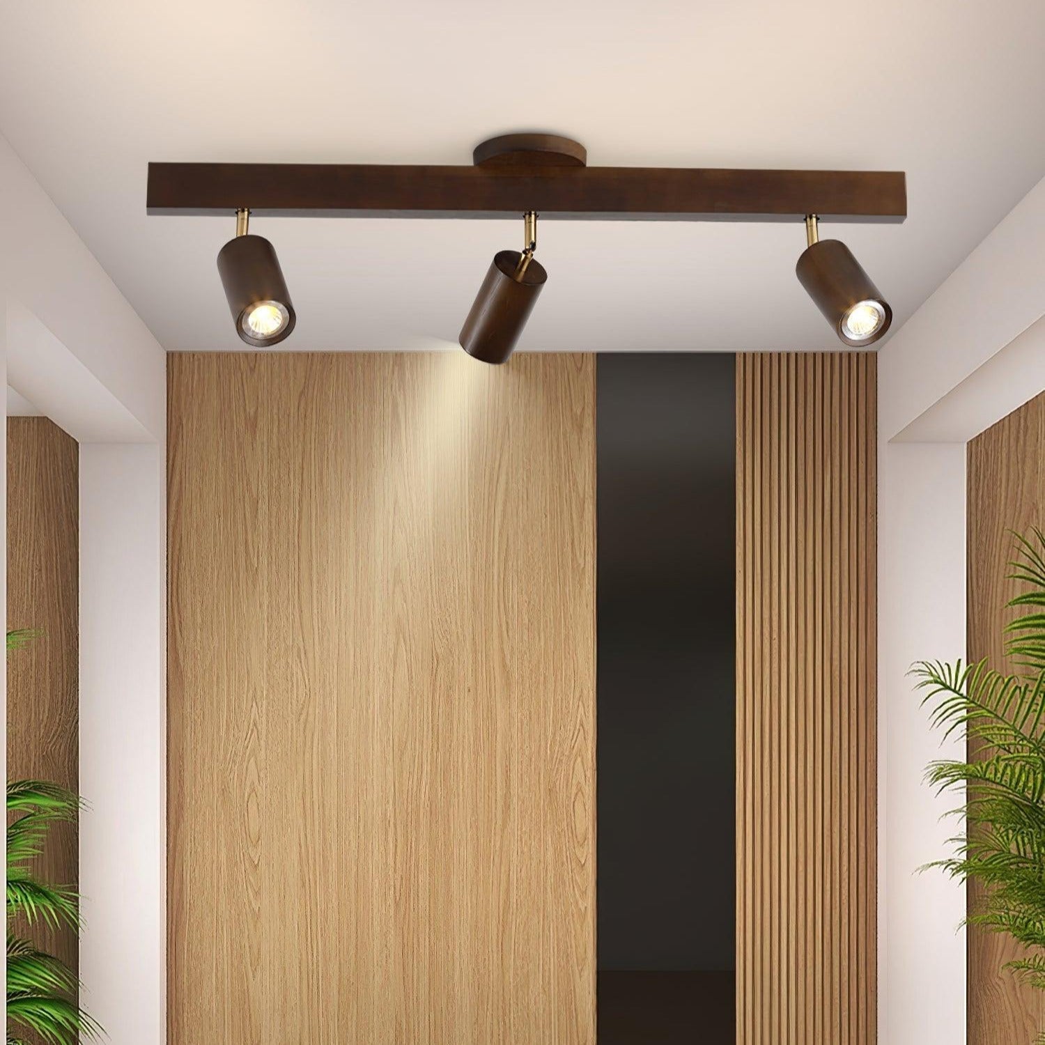 Veril Track Lighting Spotlight Wood | ventumra