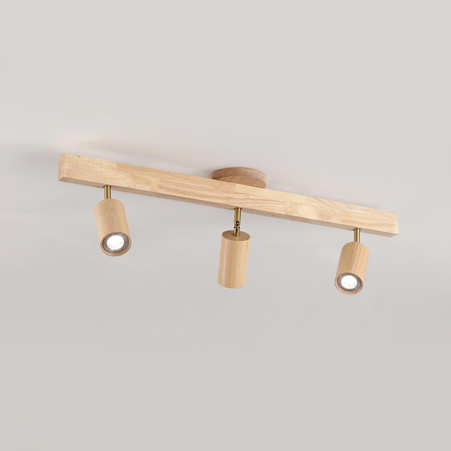 Veril Track Lighting Spotlight Wood | ventumra