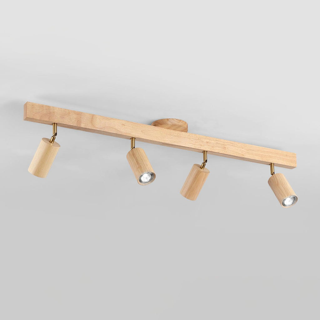 Veril Track Lighting Spotlight Wood | ventumra
