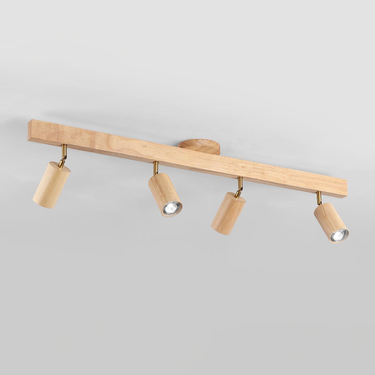 Veril Track Lighting Spotlight Wood | ventumra