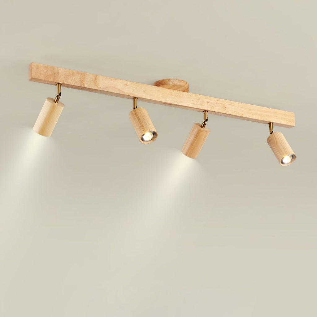 Veril Track Lighting Spotlight Wood | ventumra
