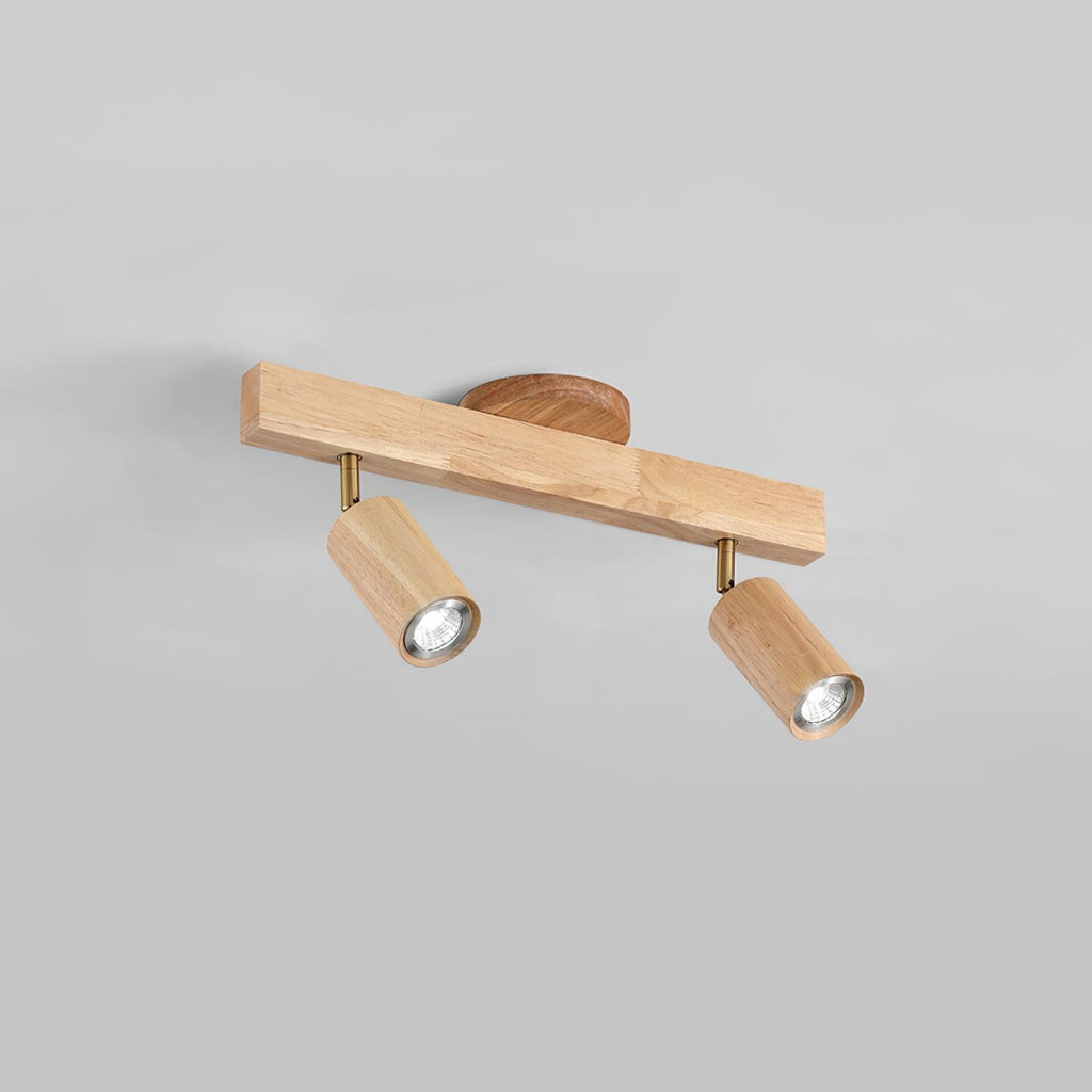 Veril Track Lighting Spotlight Wood | ventumra