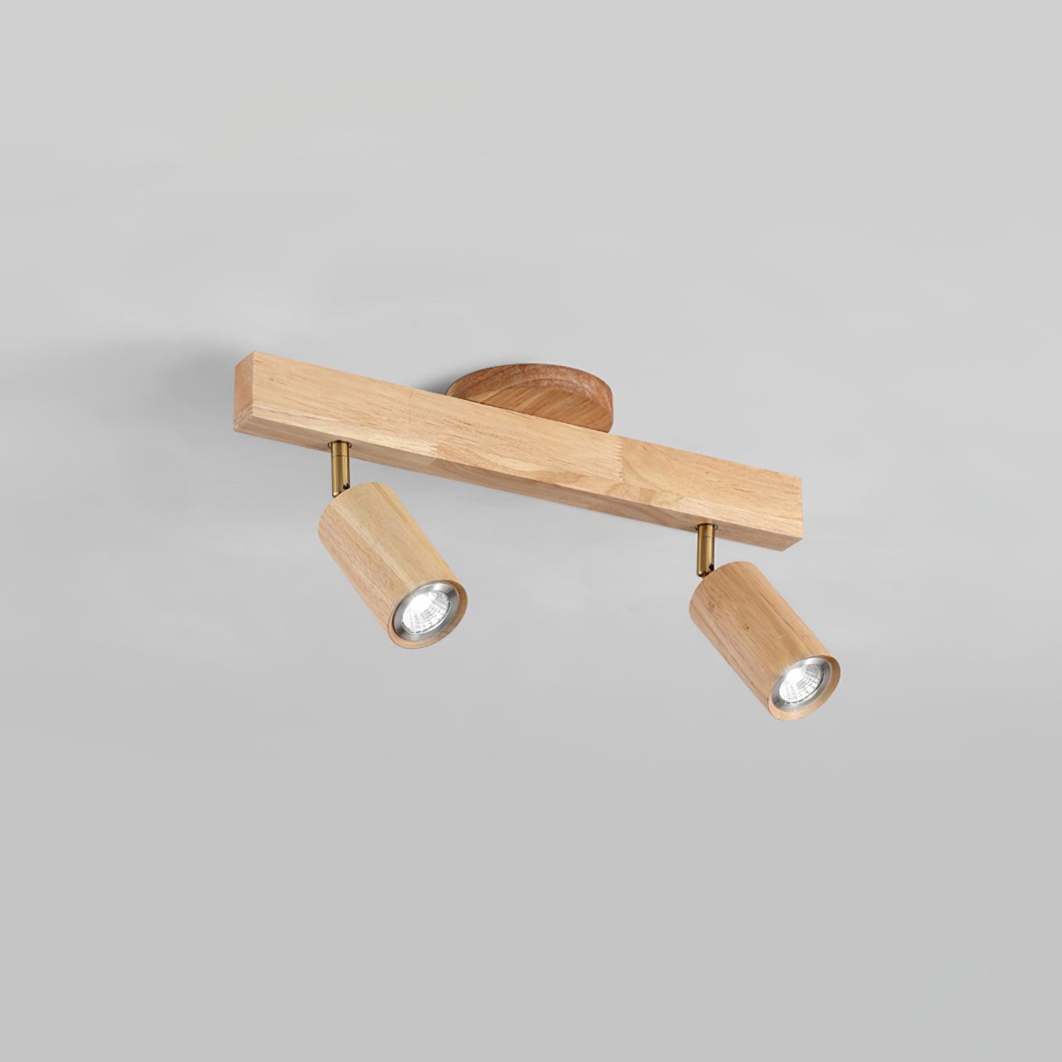 Veril Track Lighting Spotlight Wood | ventumra