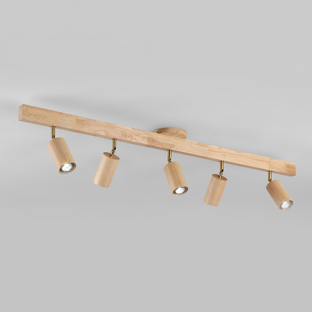 Veril Track Lighting Spotlight Wood | ventumra