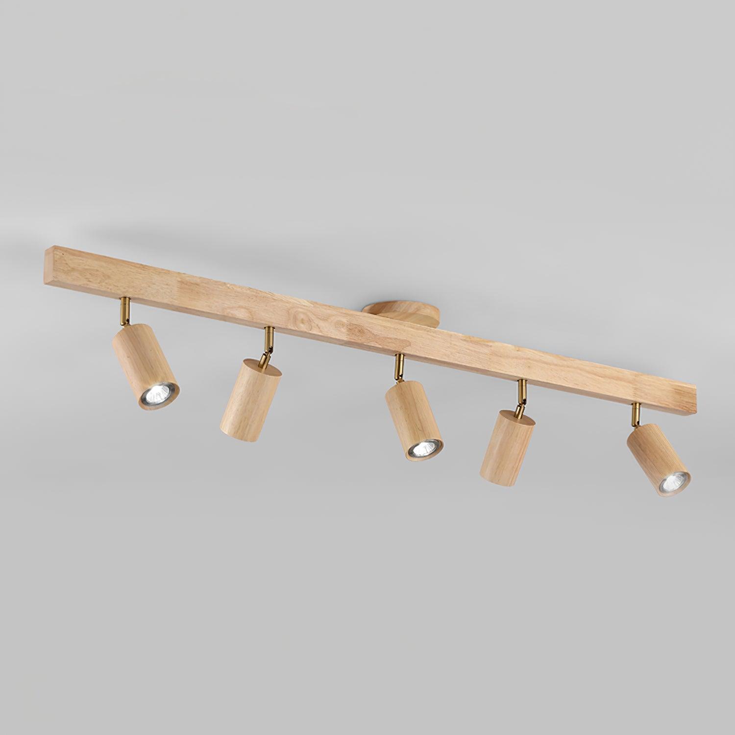 Veril Track Lighting Spotlight Wood | ventumra