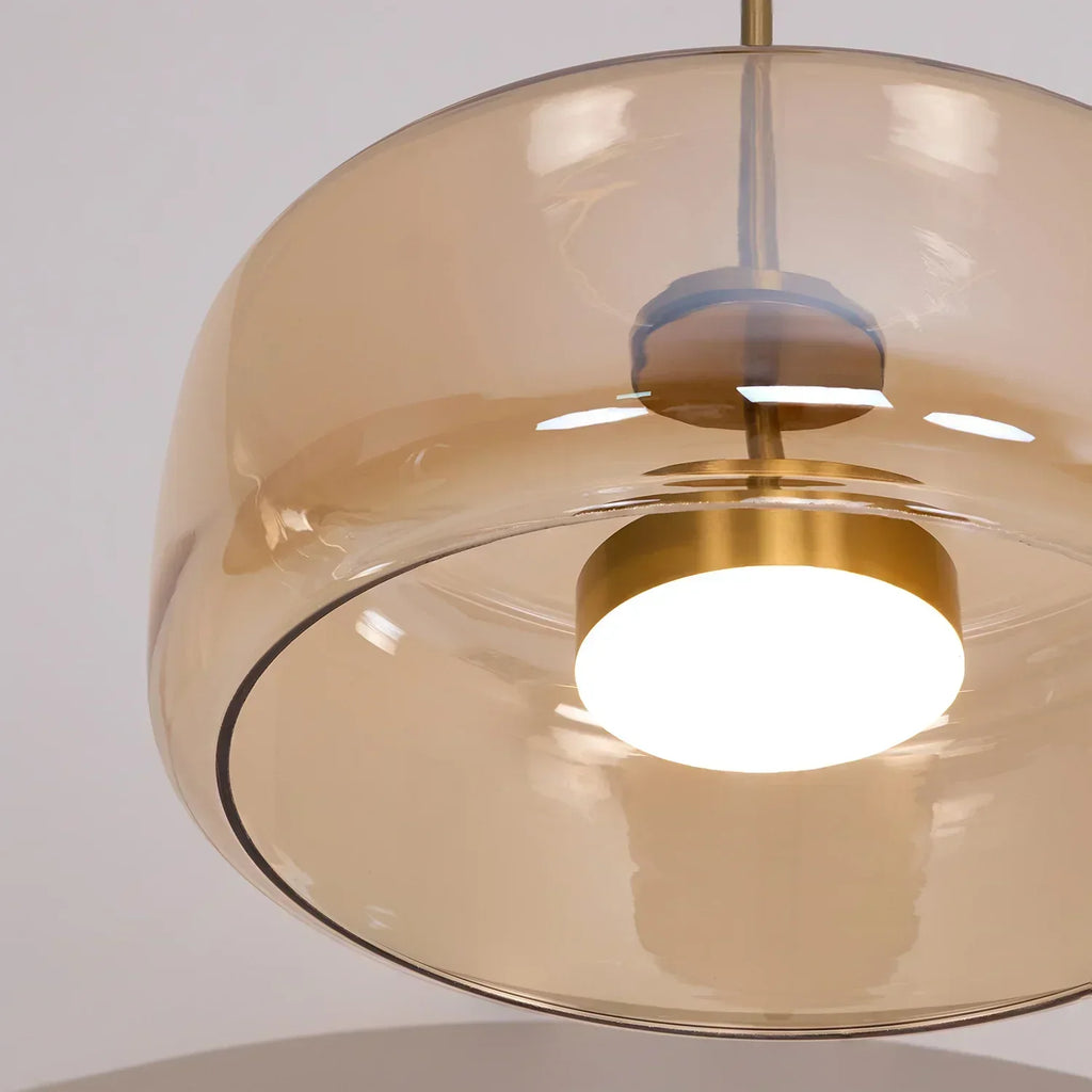 June Morden Glass Pendant Light Clear/Smoky/Amber | ventumra