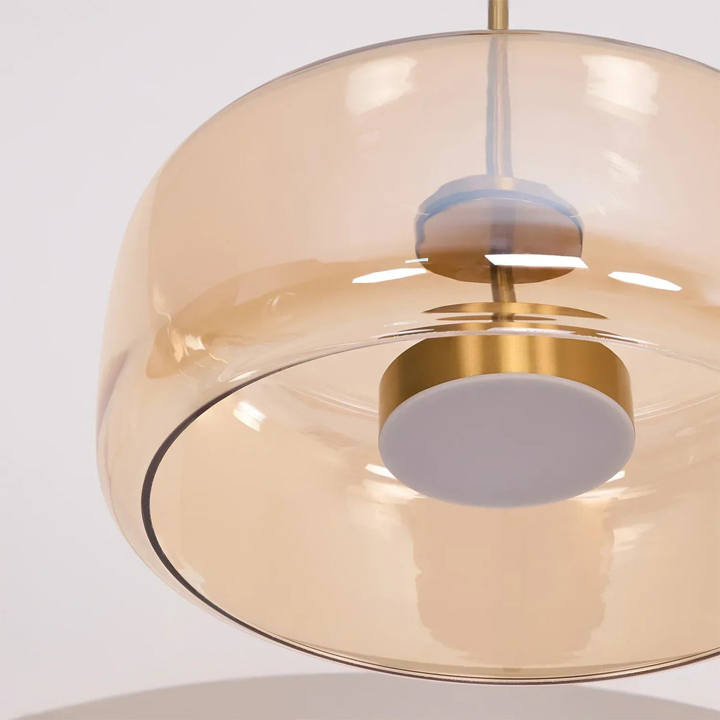 June Morden Glass Pendant Light Clear/Smoky/Amber | ventumra