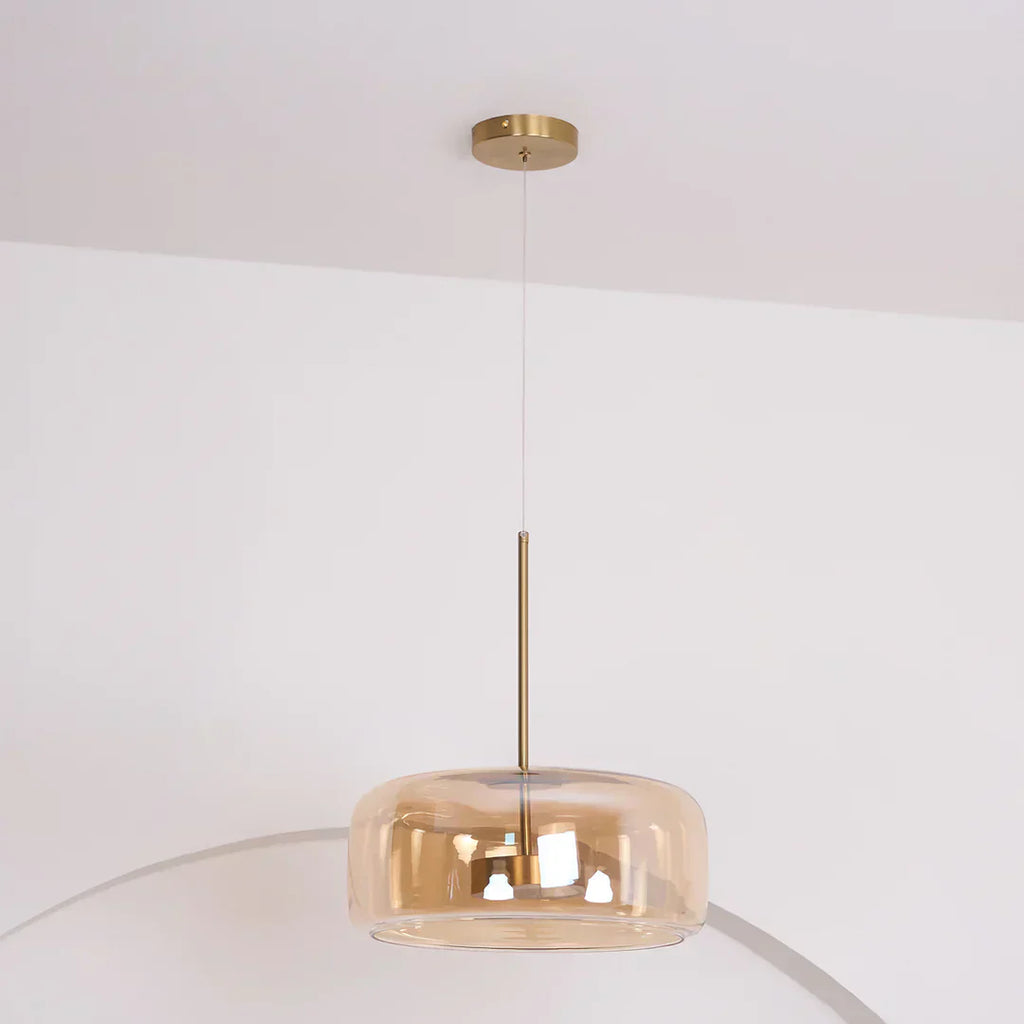 June Morden Glass Pendant Light Clear/Smoky/Amber | ventumra