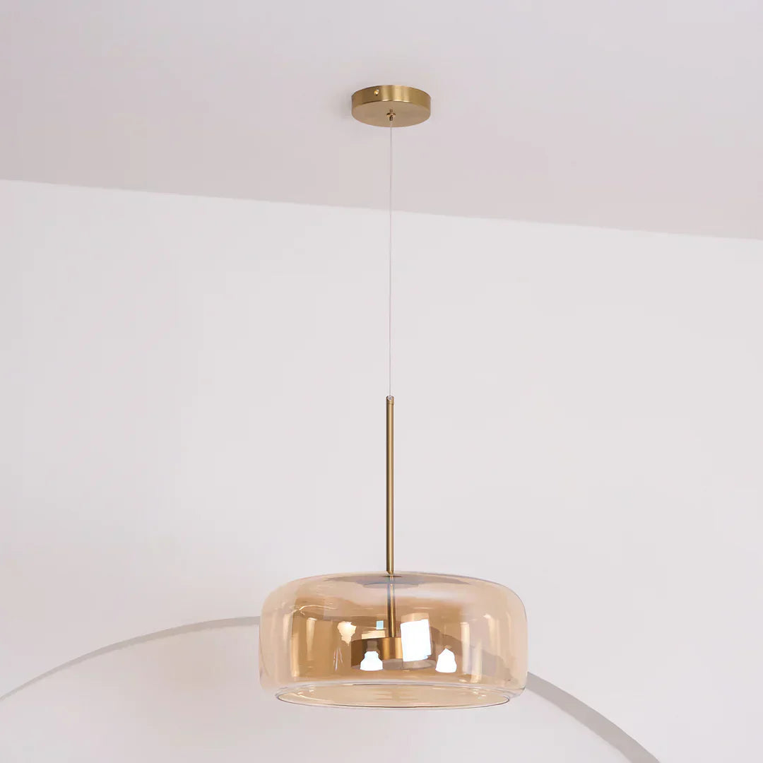June Morden Glass Pendant Light Clear/Smoky/Amber | ventumra