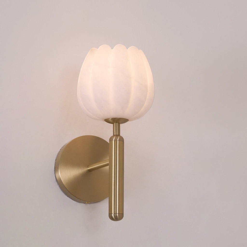 Ralin Alabaster Flowers Wall Lamp | ventumra