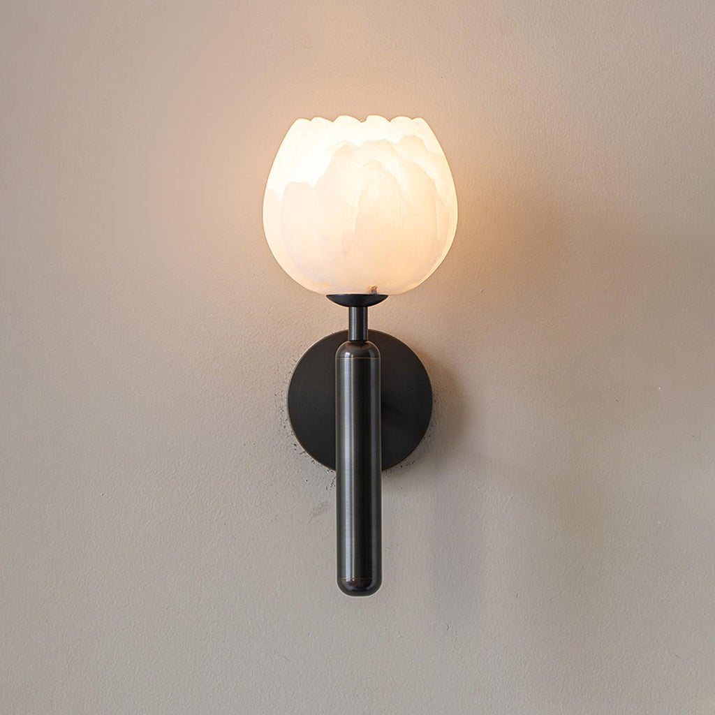 Ralin Alabaster Flowers Wall Lamp | ventumra