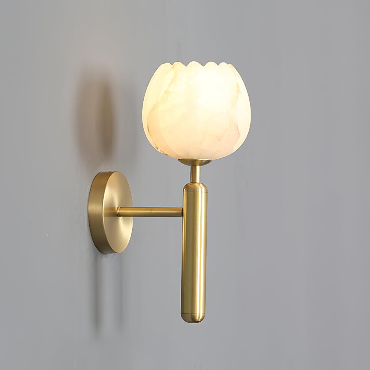 Ralin Alabaster Flowers Wall Lamp | ventumra