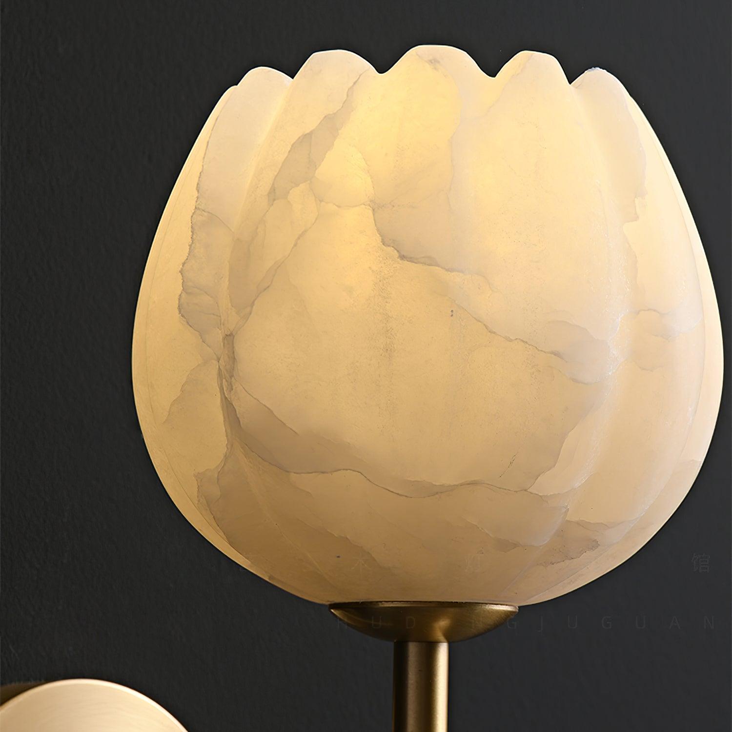 Ralin Alabaster Flowers Wall Lamp | ventumra