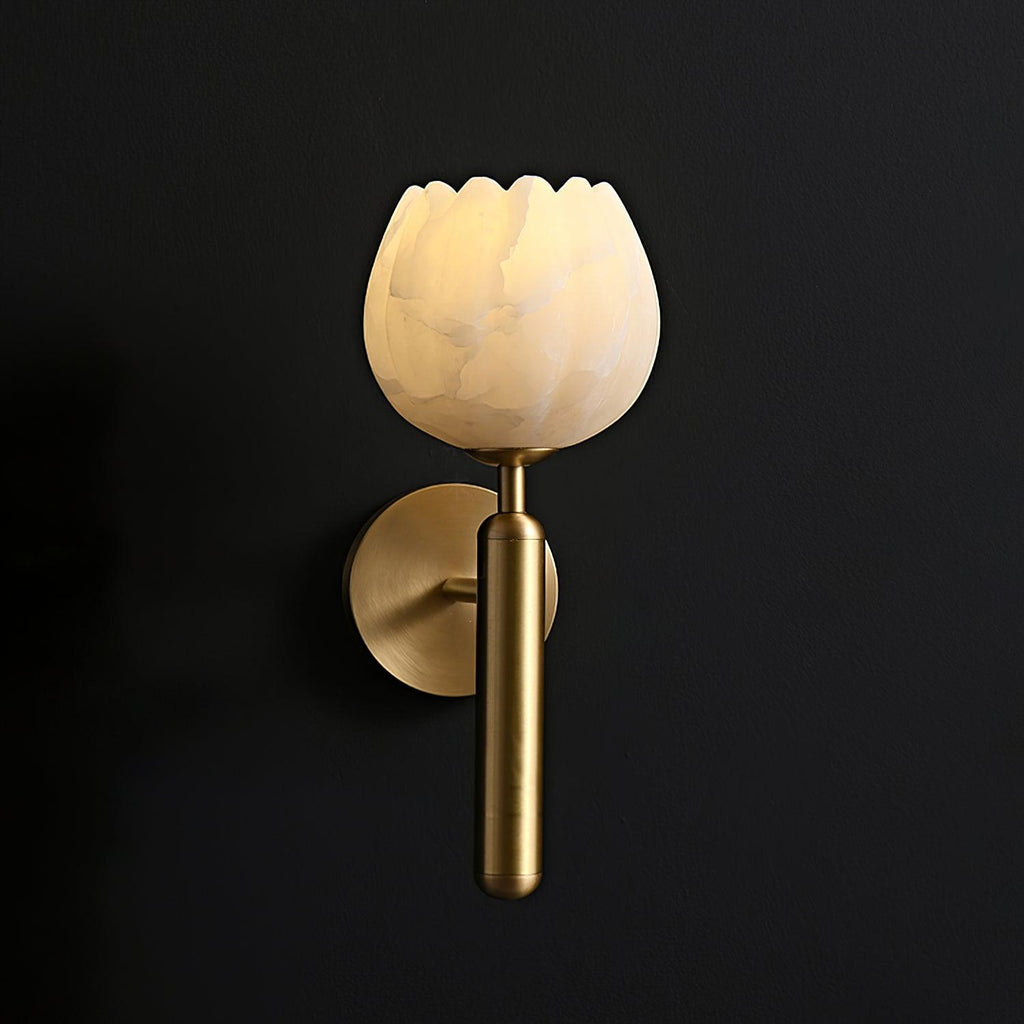 Ralin Alabaster Flowers Wall Lamp | ventumra
