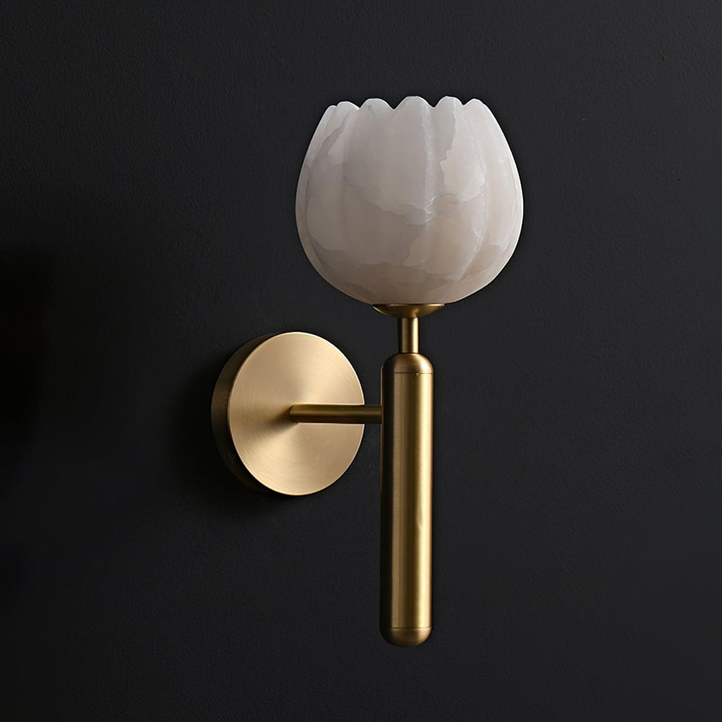 Ralin Alabaster Flowers Wall Lamp | ventumra