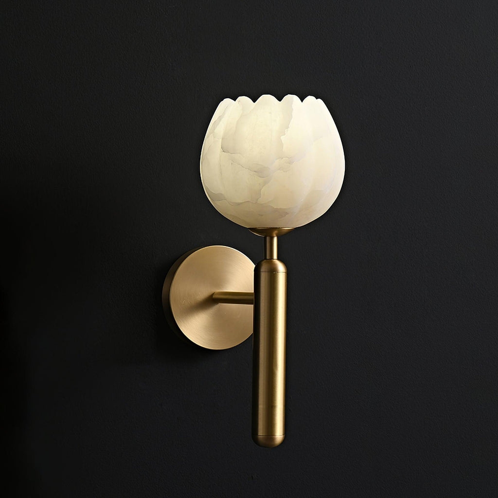 Ralin Alabaster Flowers Wall Lamp | ventumra