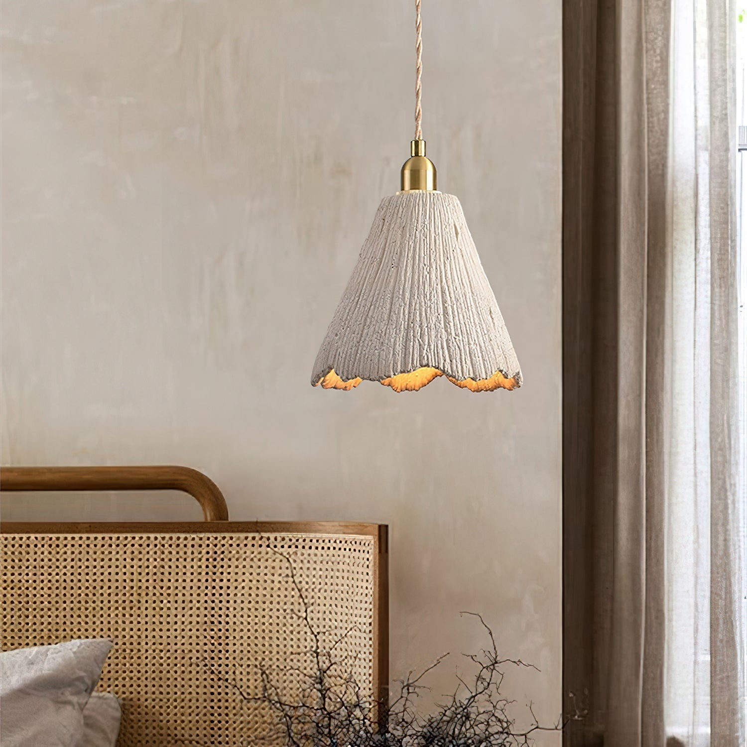 Kirae Textured Pendant Lights Cement | ventumra
