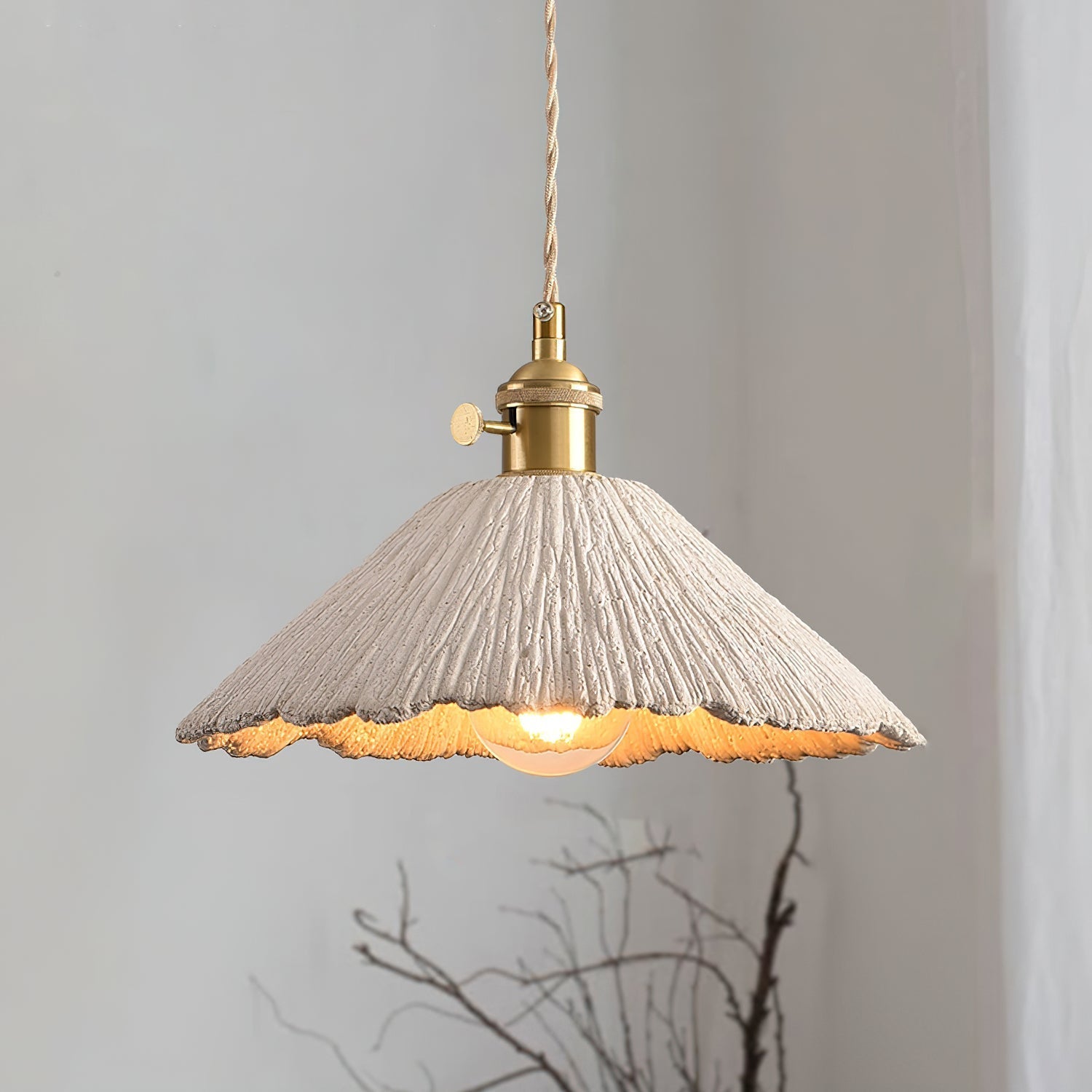 Kirae Textured Pendant Lights Cement | ventumra