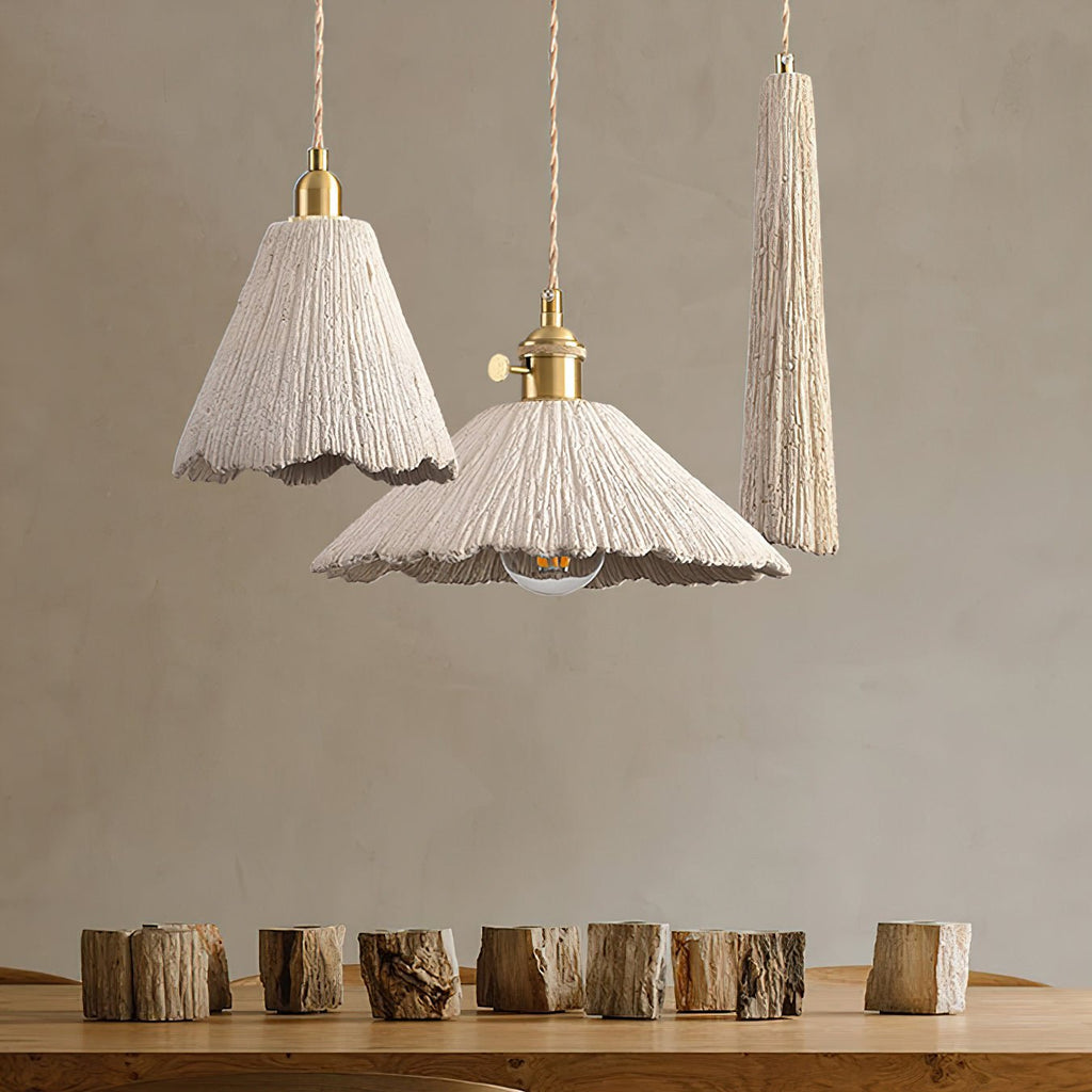 Kirae Textured Pendant Lights Cement | ventumra
