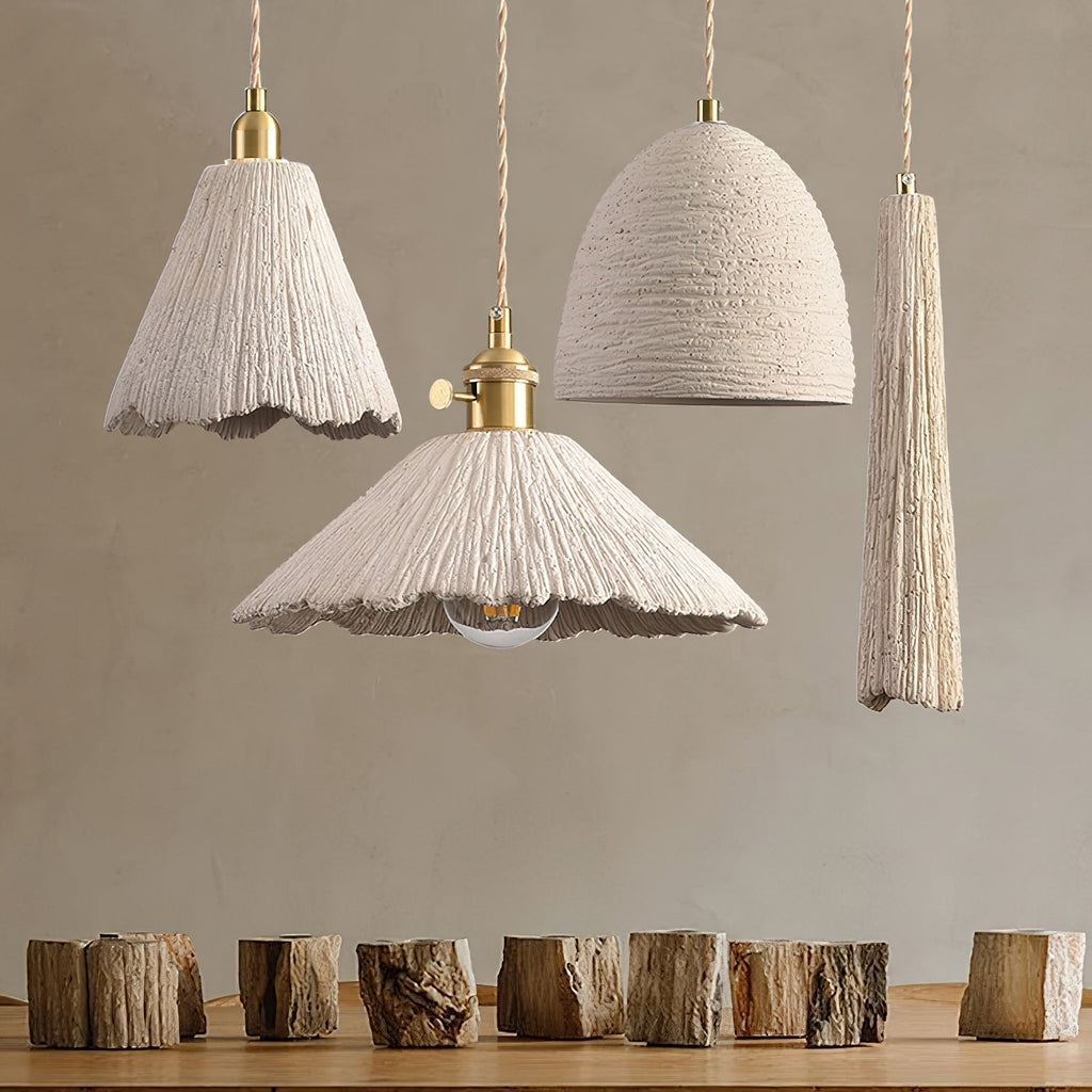 Kirae Textured Pendant Lights Cement | ventumra