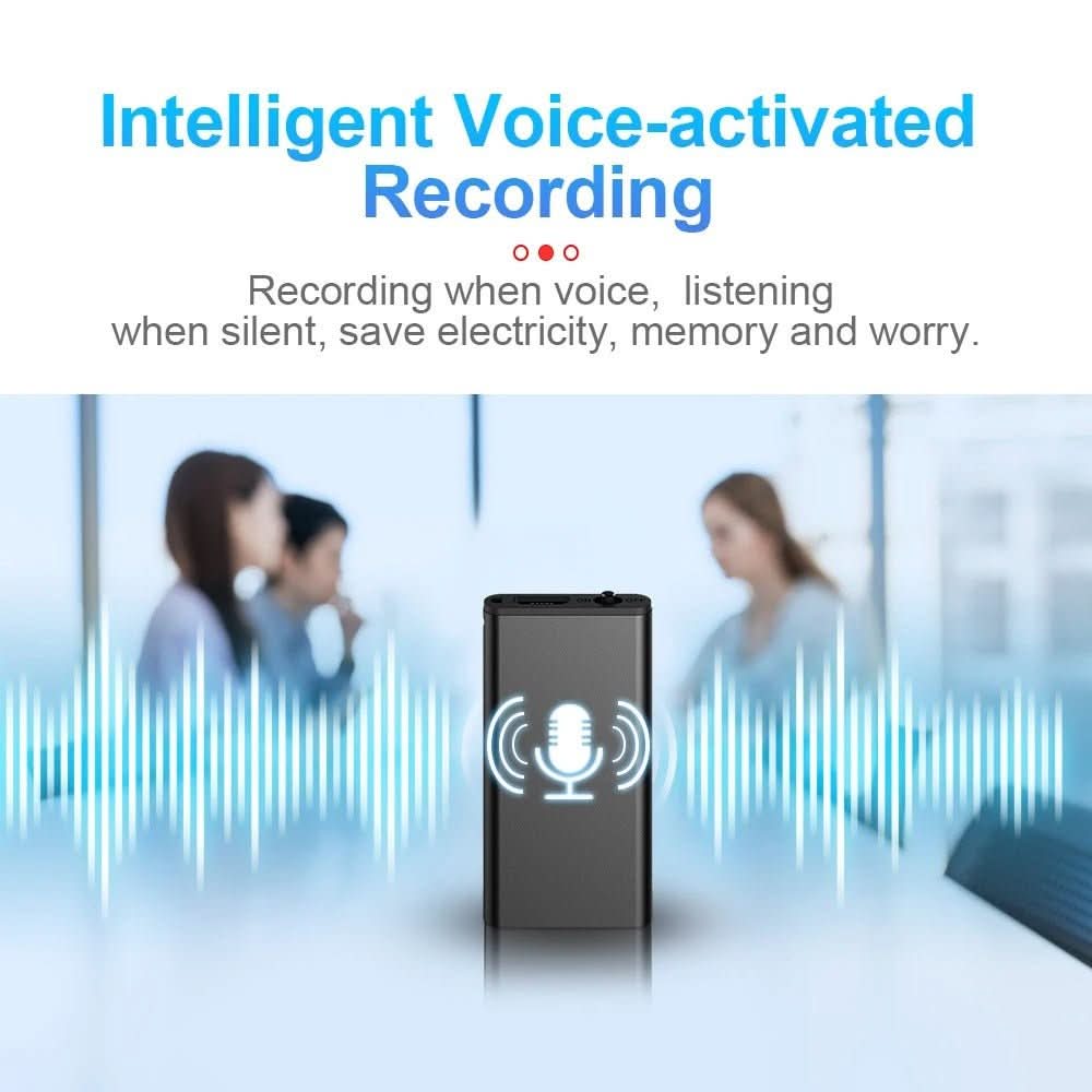 VocalLite Mini Ultra Light Dictation Device — 32 GB Storage, Voice Activation, 10g Compact Frame