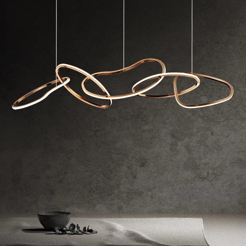 Nordic Irregular Luxury Modern Pendant Light Fixture For Contemporary Interiors