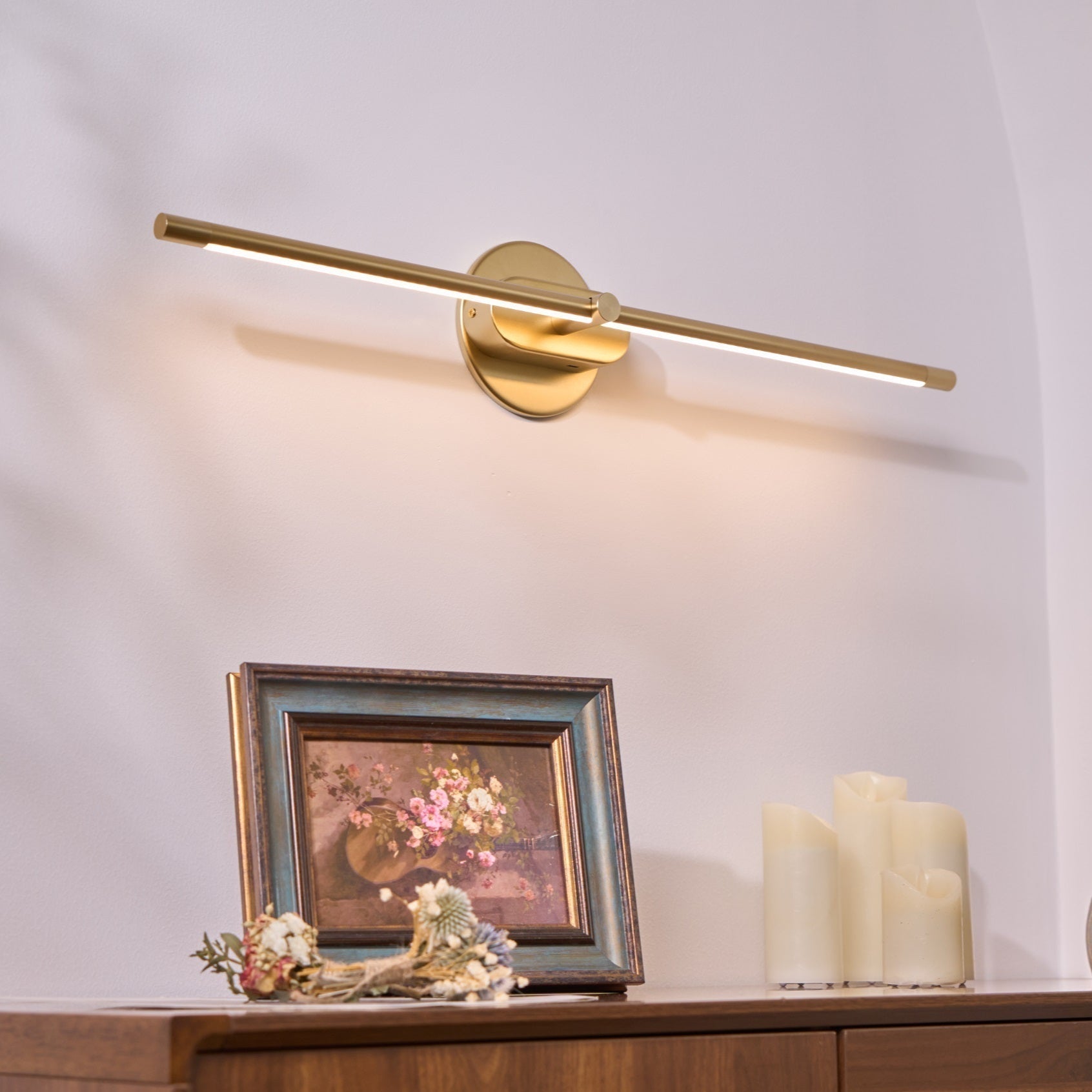 Flano minimalistische lineaire oplaadbare wandlamp | ventumra