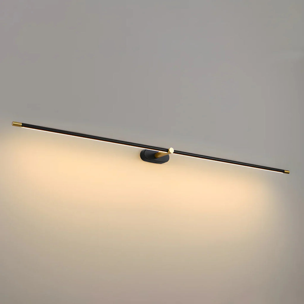 Ivox Minimalist Linear Wall Lamp Gold&Black | ventumra