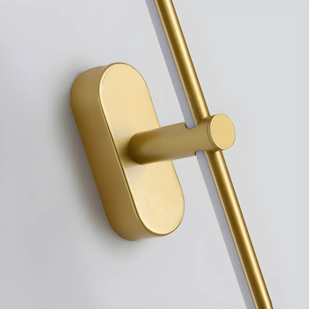 Ivox Minimalist Linear Wall Lamp Gold&Black | ventumra