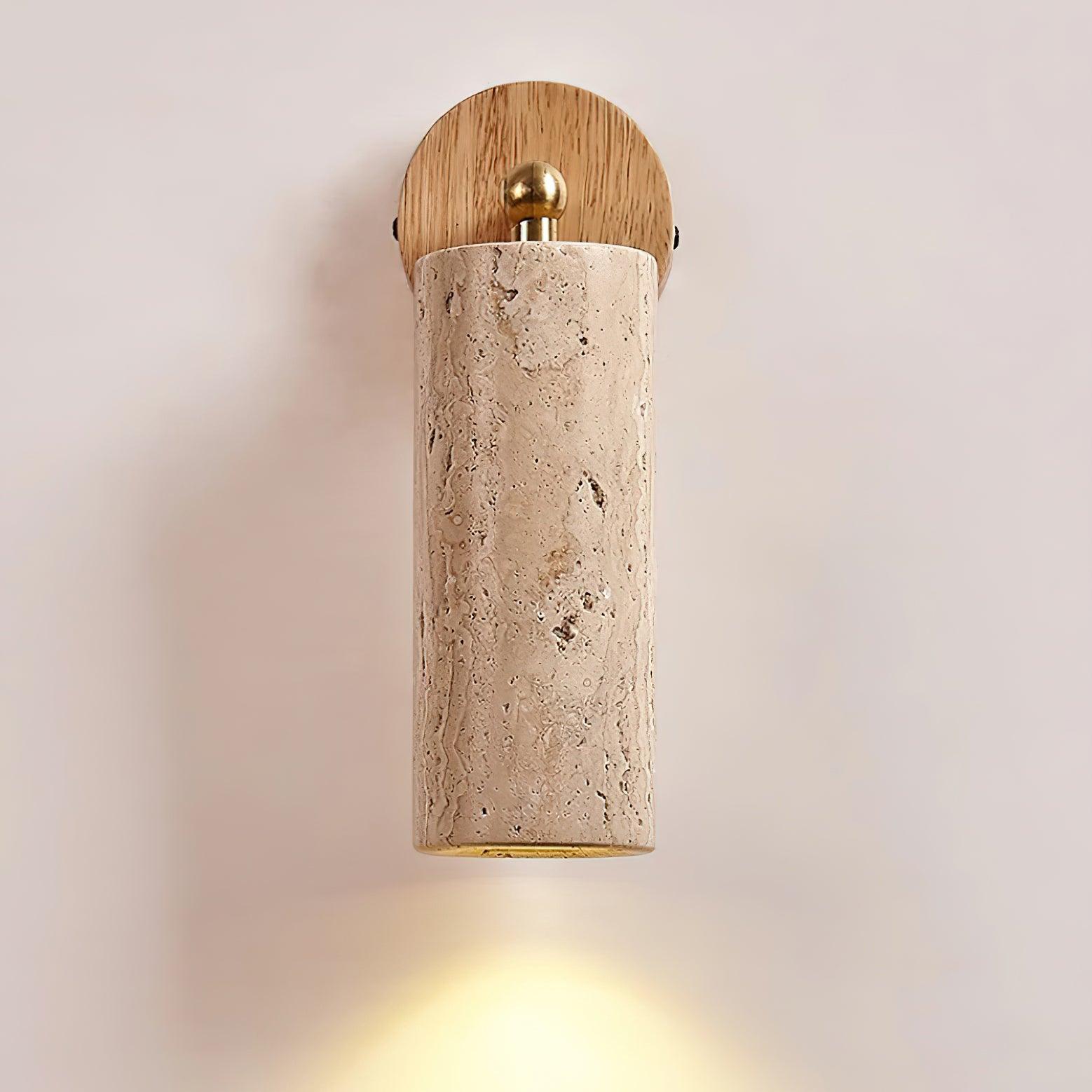 Travion Adjustable Travertine Wall Sconce | ventumra