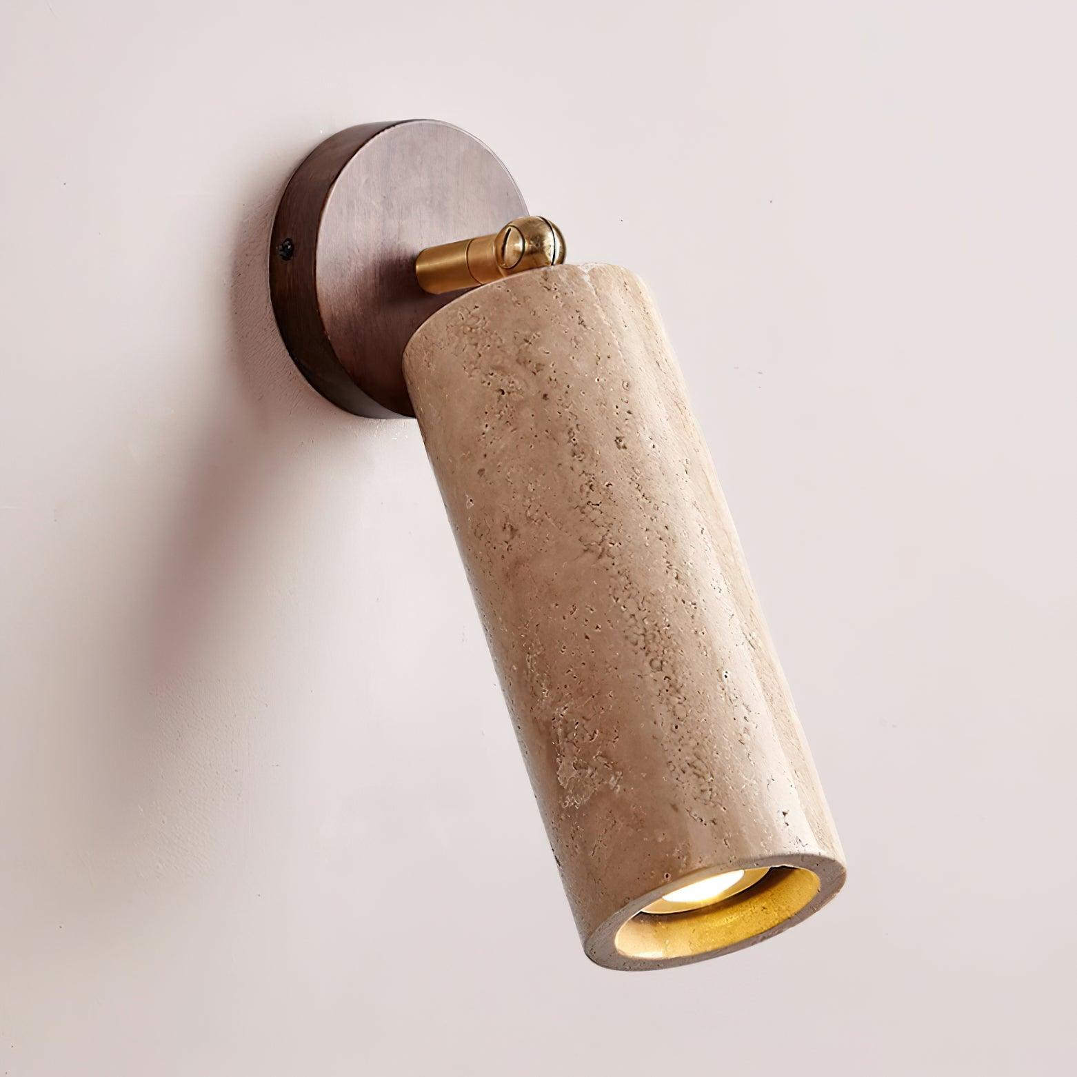 Travion Adjustable Travertine Wall Sconce | ventumra