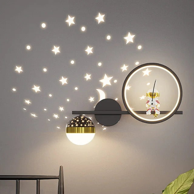 Lunexa | Modern Kids Wall Lamp With Warm LED Night Light