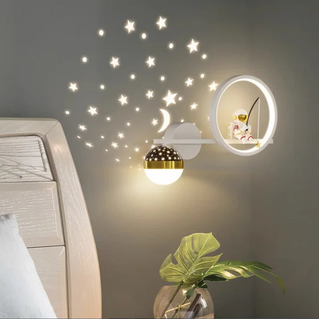 Lunexa | Modern Kids Wall Lamp With Warm LED Night Light