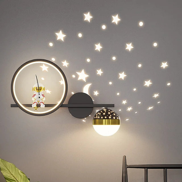 Lunexa | Modern Kids Wall Lamp With Warm LED Night Light