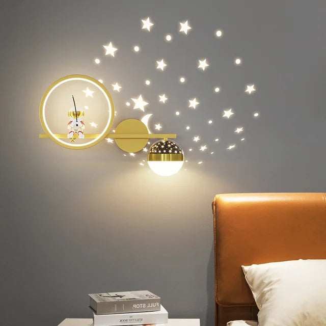 Lunexa | Modern Kids Wall Lamp With Warm LED Night Light