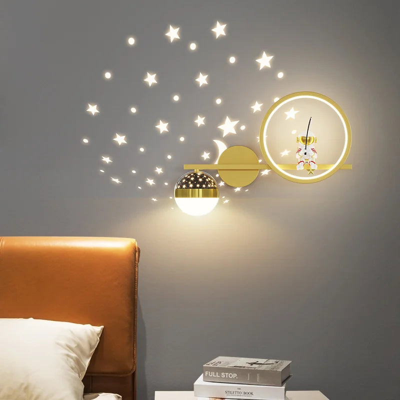 Lunexa | Modern Kids Wall Lamp With Warm LED Night Light