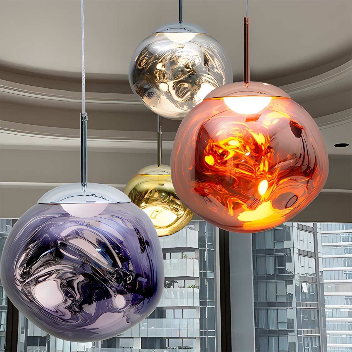 Lampă suspendată Lux Lava Flow pentru sufragerie, cu design modern | Ventumra