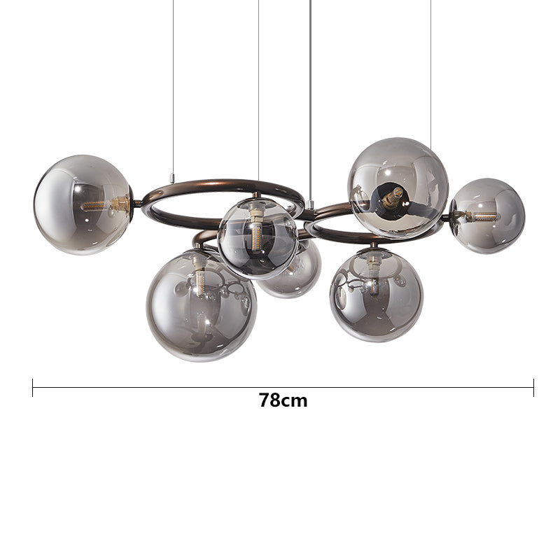 LumenNova Trio Ring LED Pendant Light Dimmable Dining Room Lamp