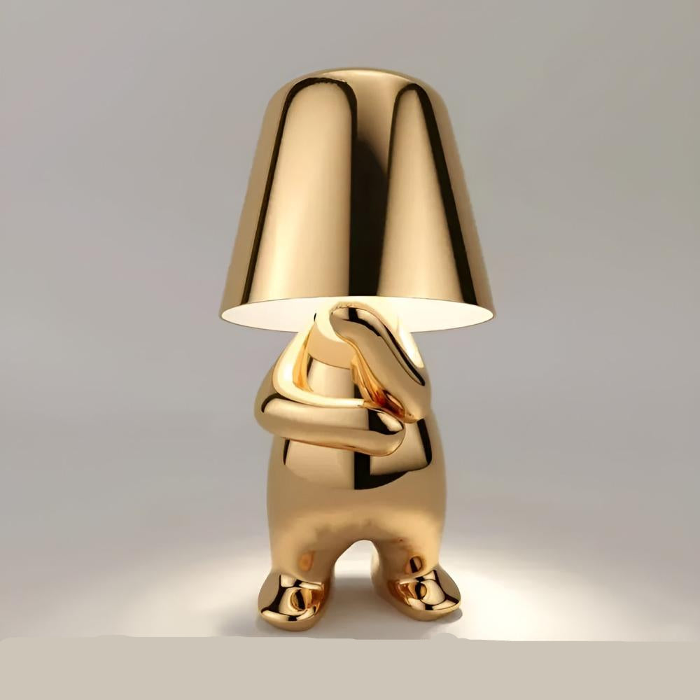 Wireless Table Lamp With Frosted Glass Shade For Home Ambience