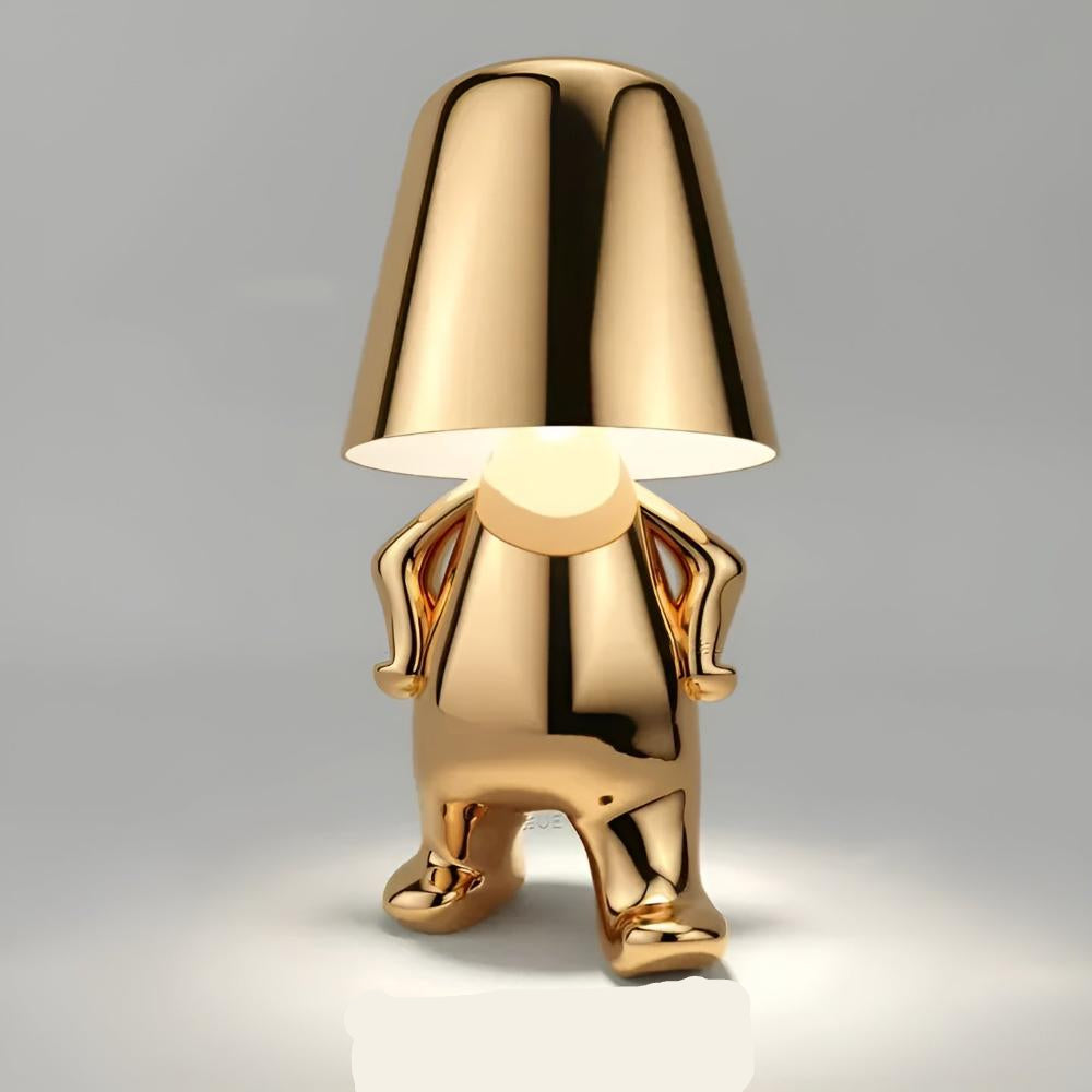 Wireless Table Lamp With Frosted Glass Shade For Home Ambience