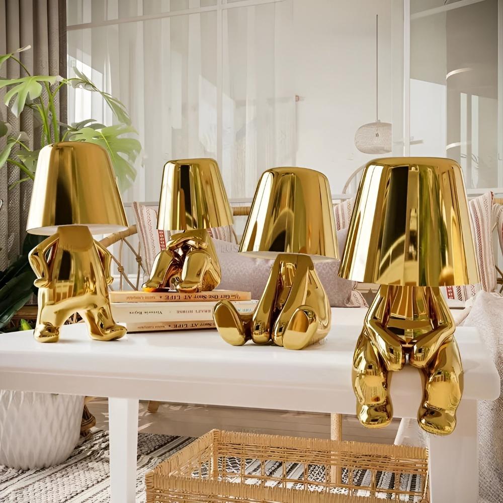 Wireless Table Lamp With Frosted Glass Shade For Home Ambience