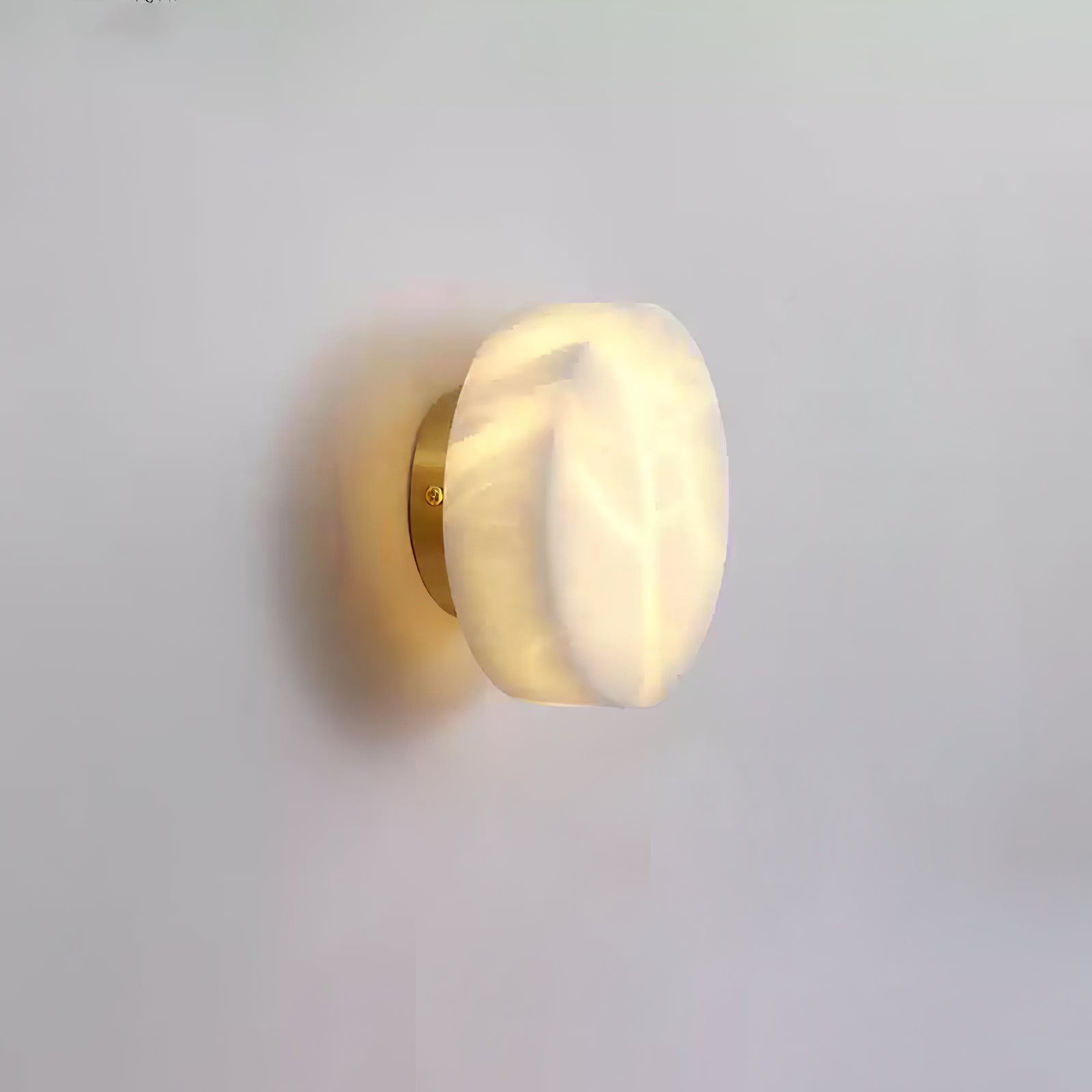 Alabaster Finish Modern Cylindrical Wall Light With LED