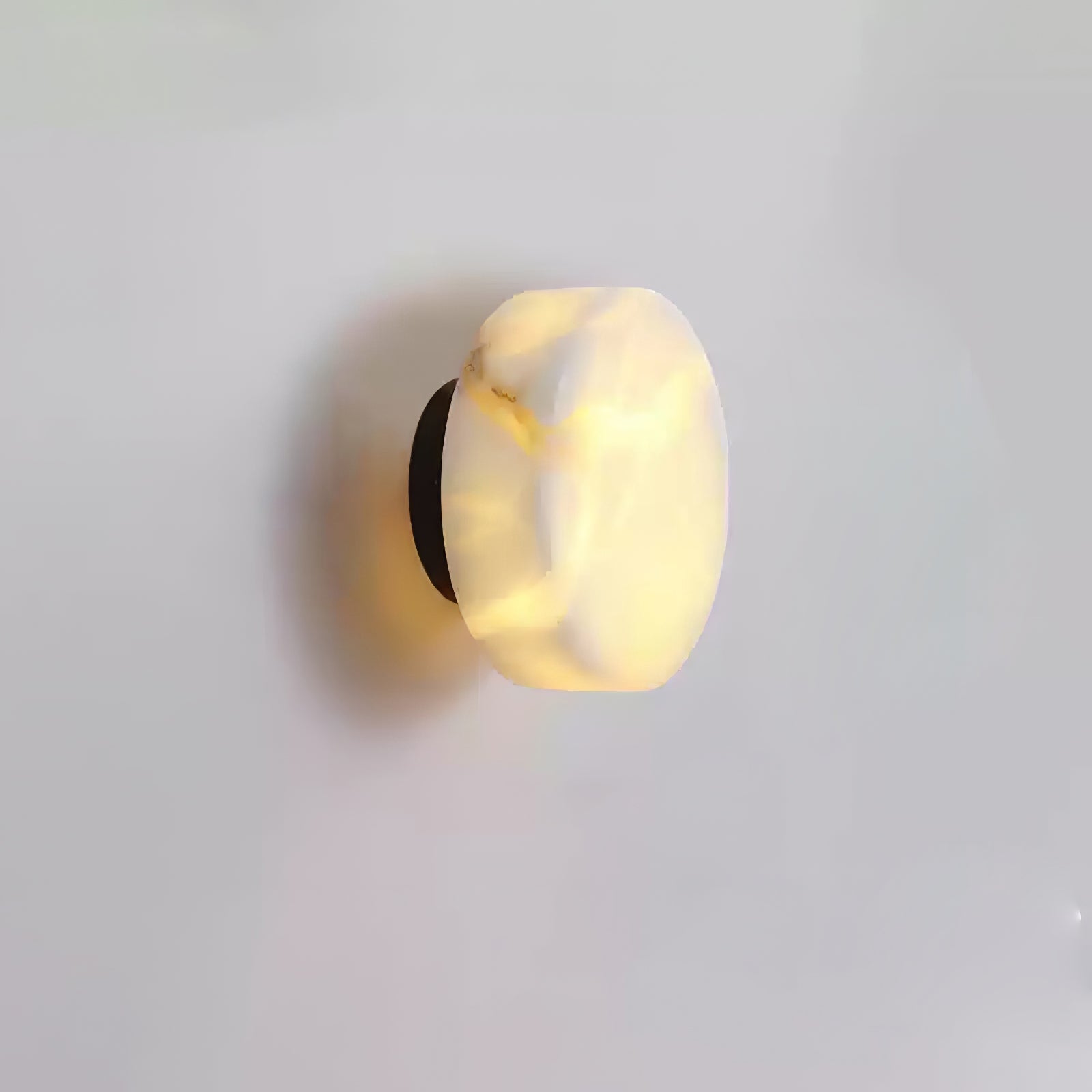 Alabaster Finish Modern Cylindrical Wall Light With LED