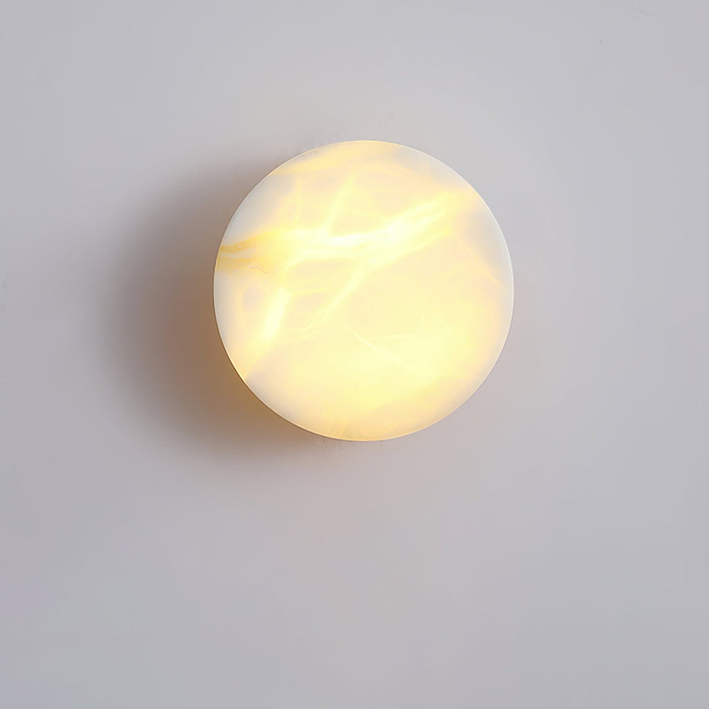 Alabaster Finish Modern Cylindrical Wall Light With LED