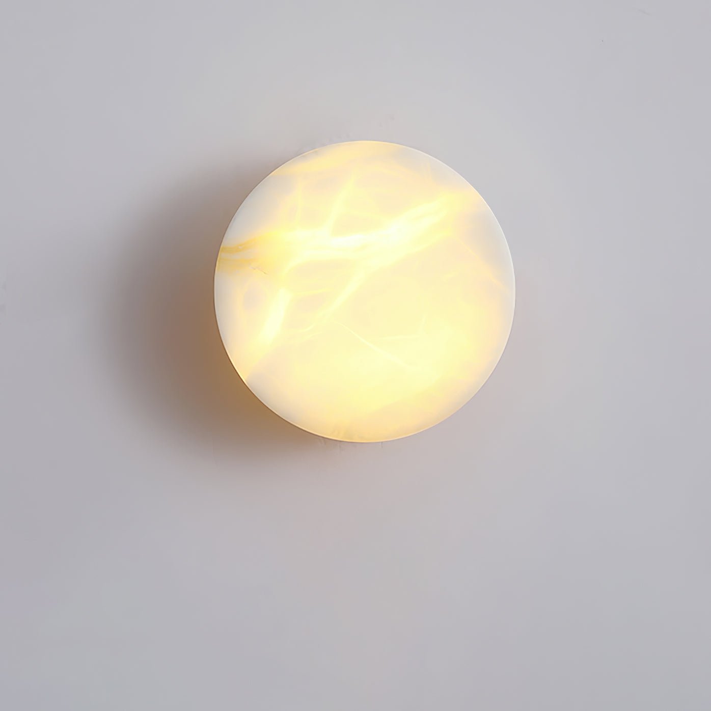 Alabaster Finish Modern Cylindrical Wall Light With LED