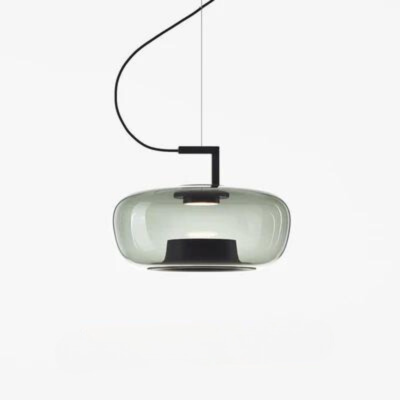 Liora Glass and Aluminum Pendant Light for Kitchen and Dining