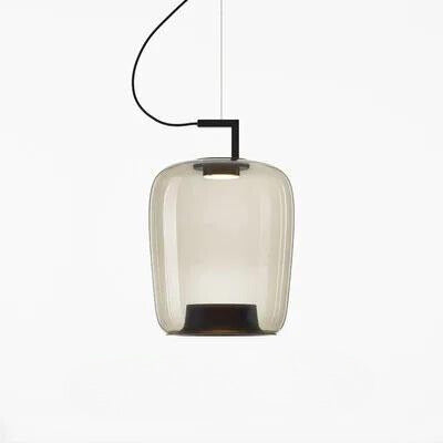 Liora Glass and Aluminum Pendant Light for Kitchen and Dining