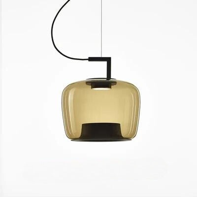 Liora Glass and Aluminum Pendant Light for Kitchen and Dining